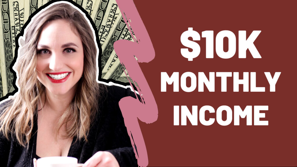 Youtube Video Thumbnail - "10K Monthly Income"