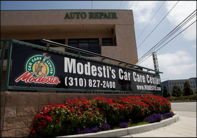 Modesti's Car Care Center Logo Signage