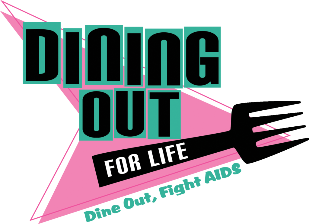 Dining Out for Life retro logo design